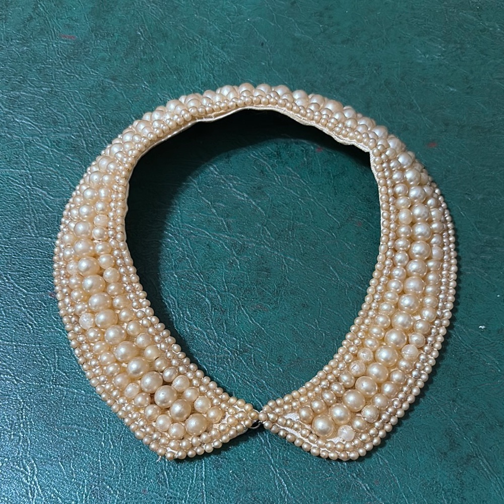 1950s Faux Pearl Collar from Japan